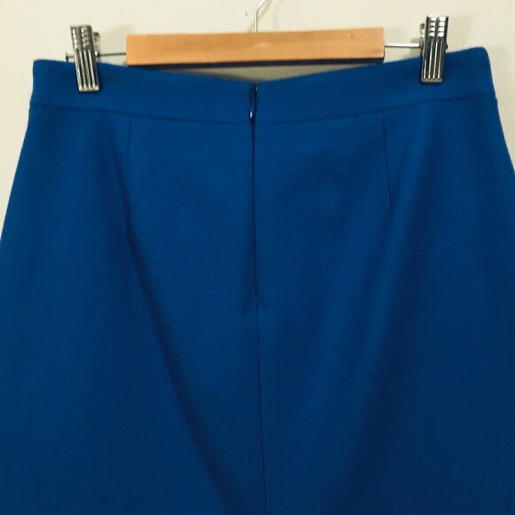 J. Crew Cobalt Blue Wool Pencil Skirt W28 - Picture 8 of 16
